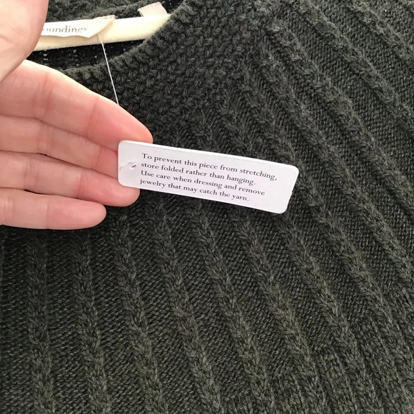 Soft Surroundings Cabin Creek Cashmere Blend Sweater Dress Career NWT Size XXS - Picture 7 of 9